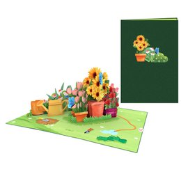 Gardening pop-up card