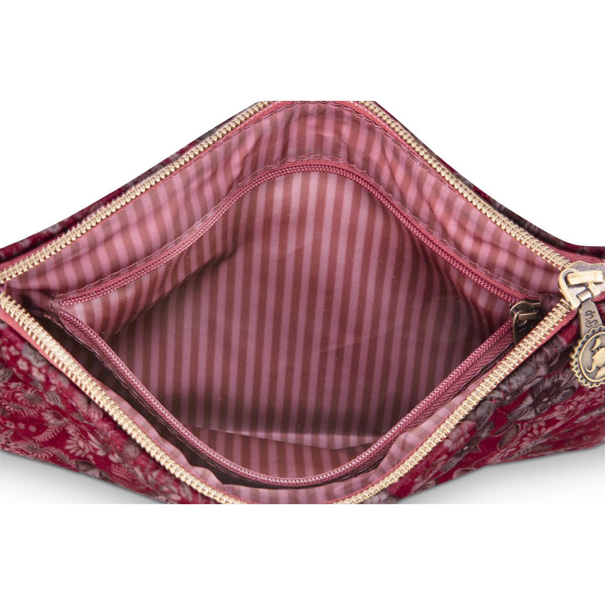 Charly Cosmetic Flat Pouch Medium Quilted Daisy Dreams Red 24x1x15.5cm