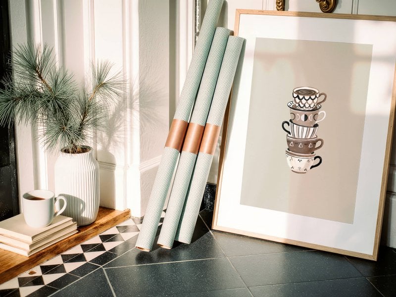 Kaffeetassen-Poster, Kaffee-Kunstdruck, Kaffeetassen-Druck, Kaffeeecken-Druck, Kaffee-Poster, Kaffeetassen-Wandkunst, trendige Küchen-Wandkunst