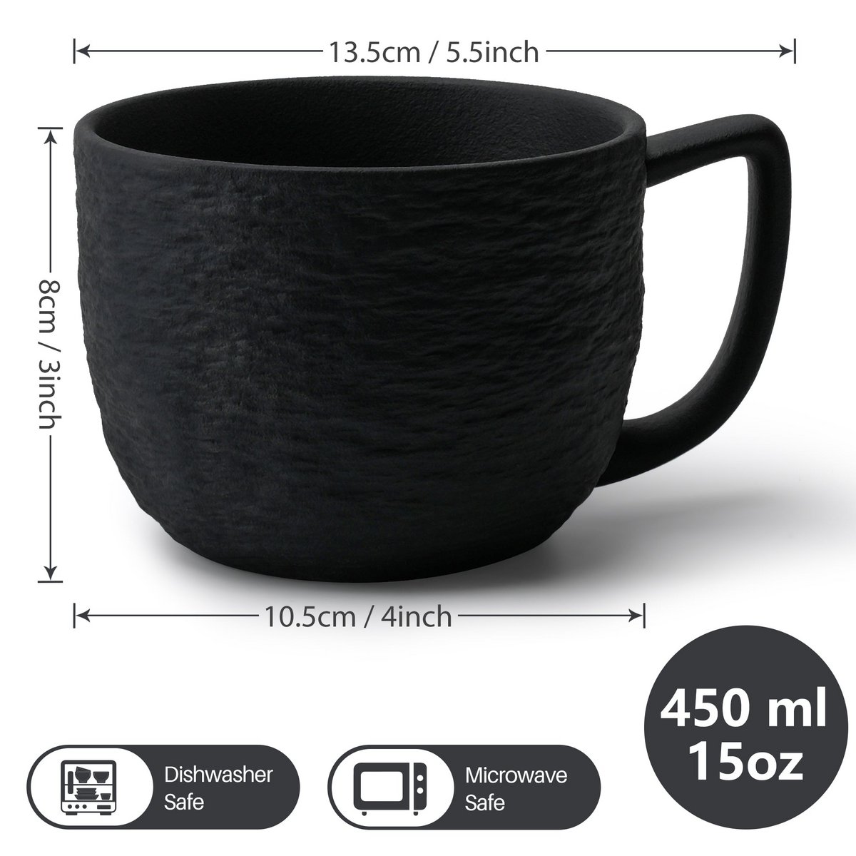 Kaffeetassen Oasis 4er Set 450 ml