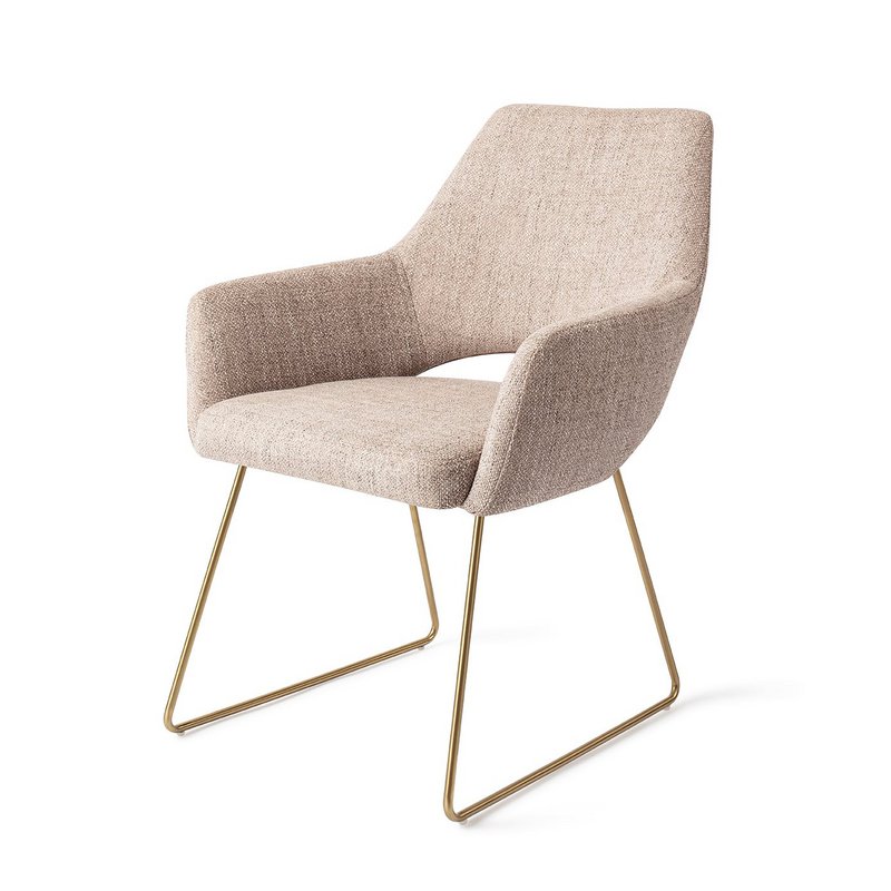 Jesper Home Yanai Dining Chair Slide Gold