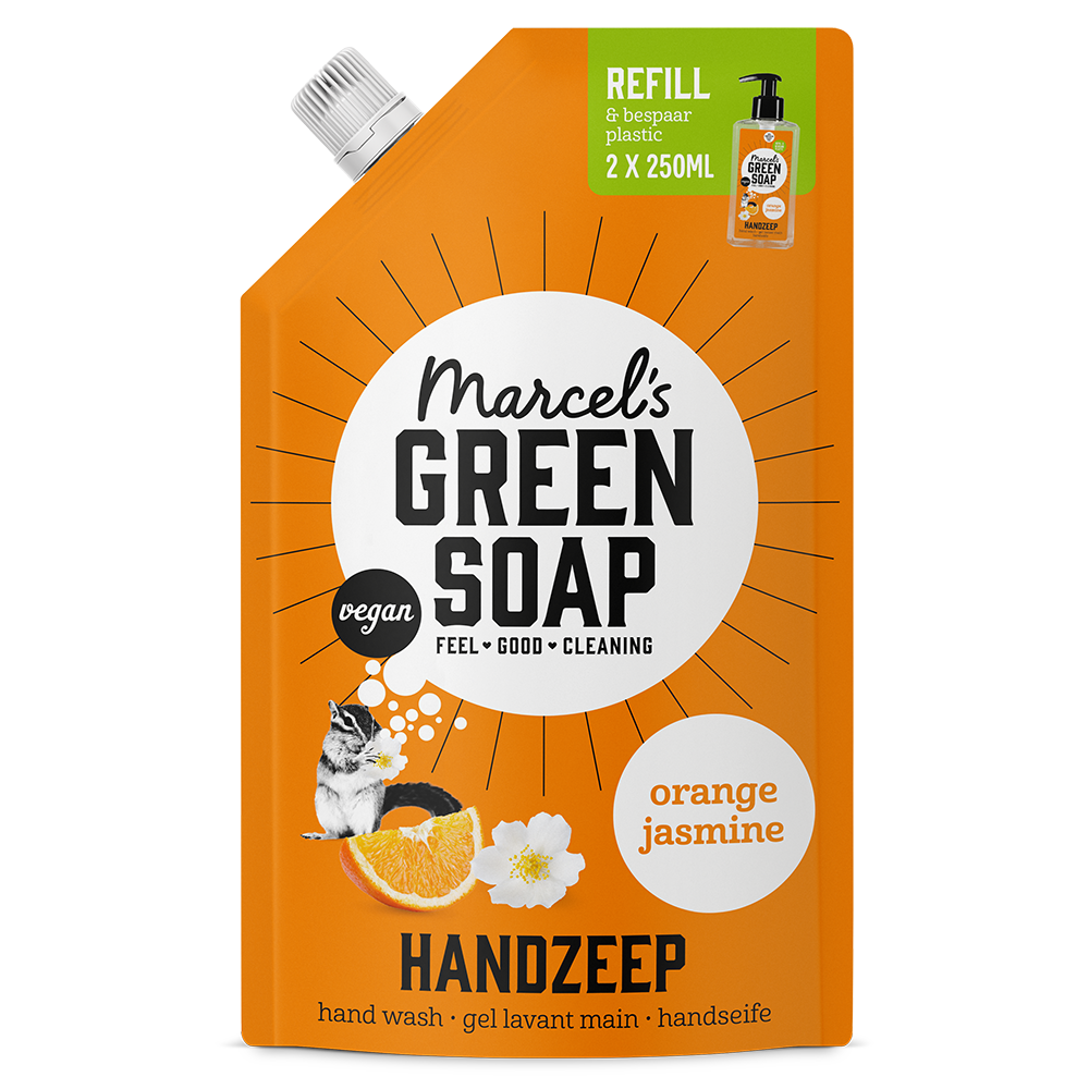 Nachfüllpackung für Handseife Orange & Jasmin