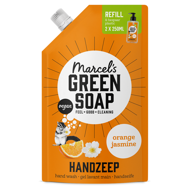 Nachfüllpackung für Handseife Orange & Jasmin