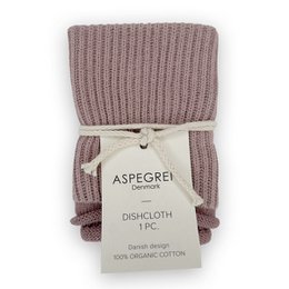 Strikket karklud – Ripple – Mauve