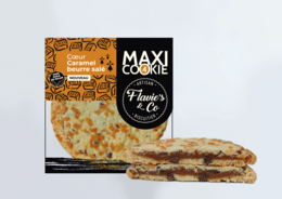 Maxi galleta de corazón de caramelo con mantequilla salada