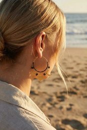 Boucles d’oreilles en acier inoxydable