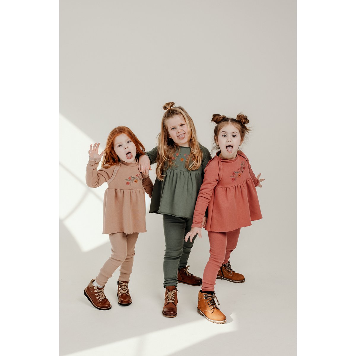 RIB-Hose für Kinder in Khaki