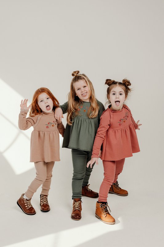 Kids RIB Bukser khaki