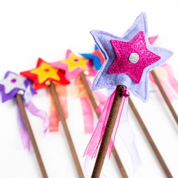 FELT MAGIC WAND - 6 MODELS - ST459