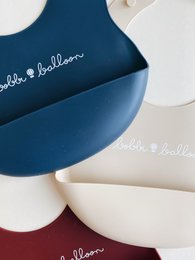 Silicone bib - Oyster Beige