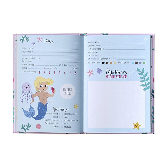 Friends book Mermaid A5 // Girl