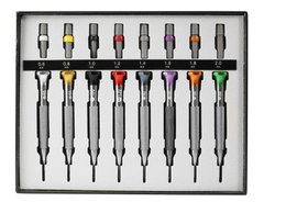 Uhrmacher Schraubendreher Set, 8 Stück, 0,6 - 2,0 mm