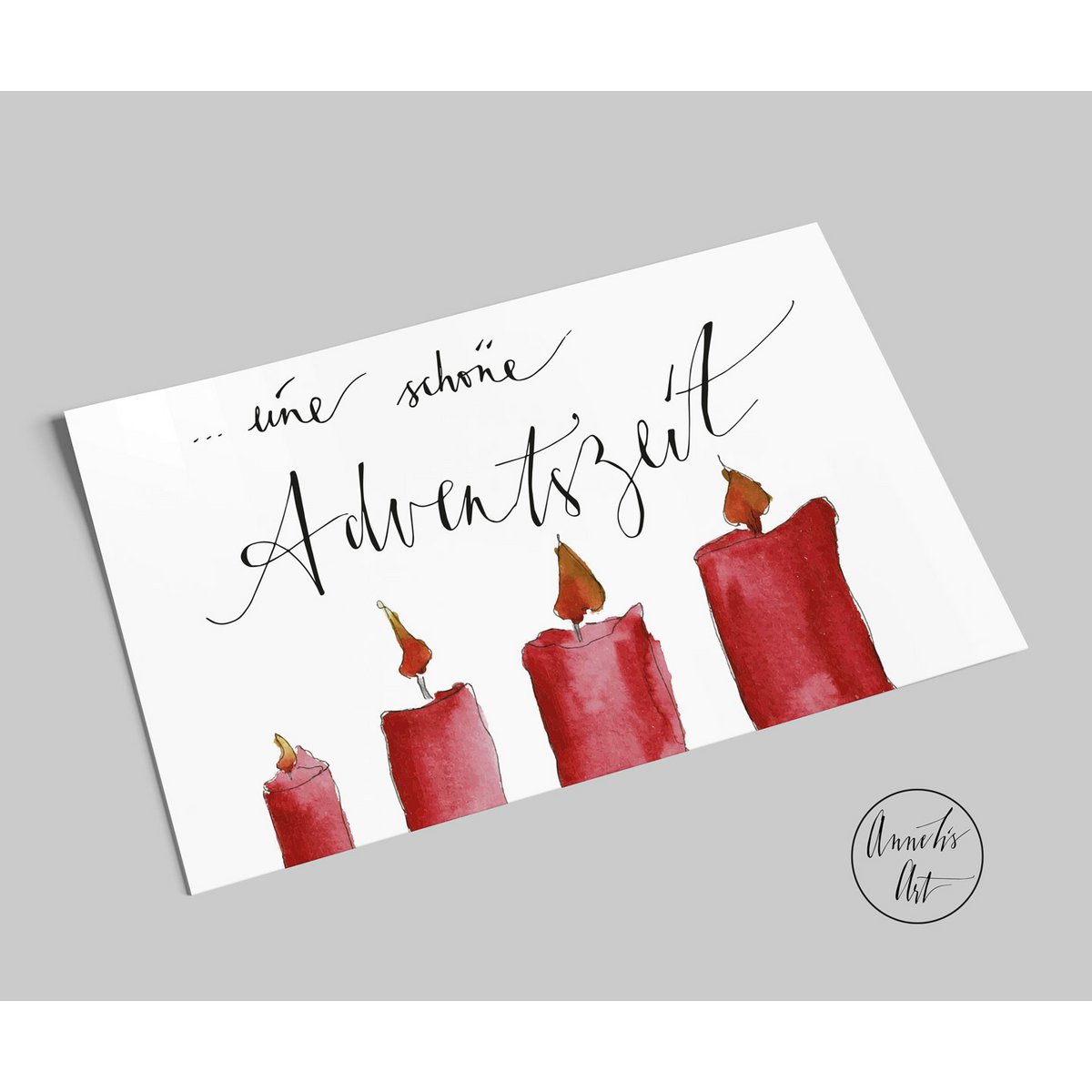 Ansichtkaart | Kerstkaart | Fijne adventstijd