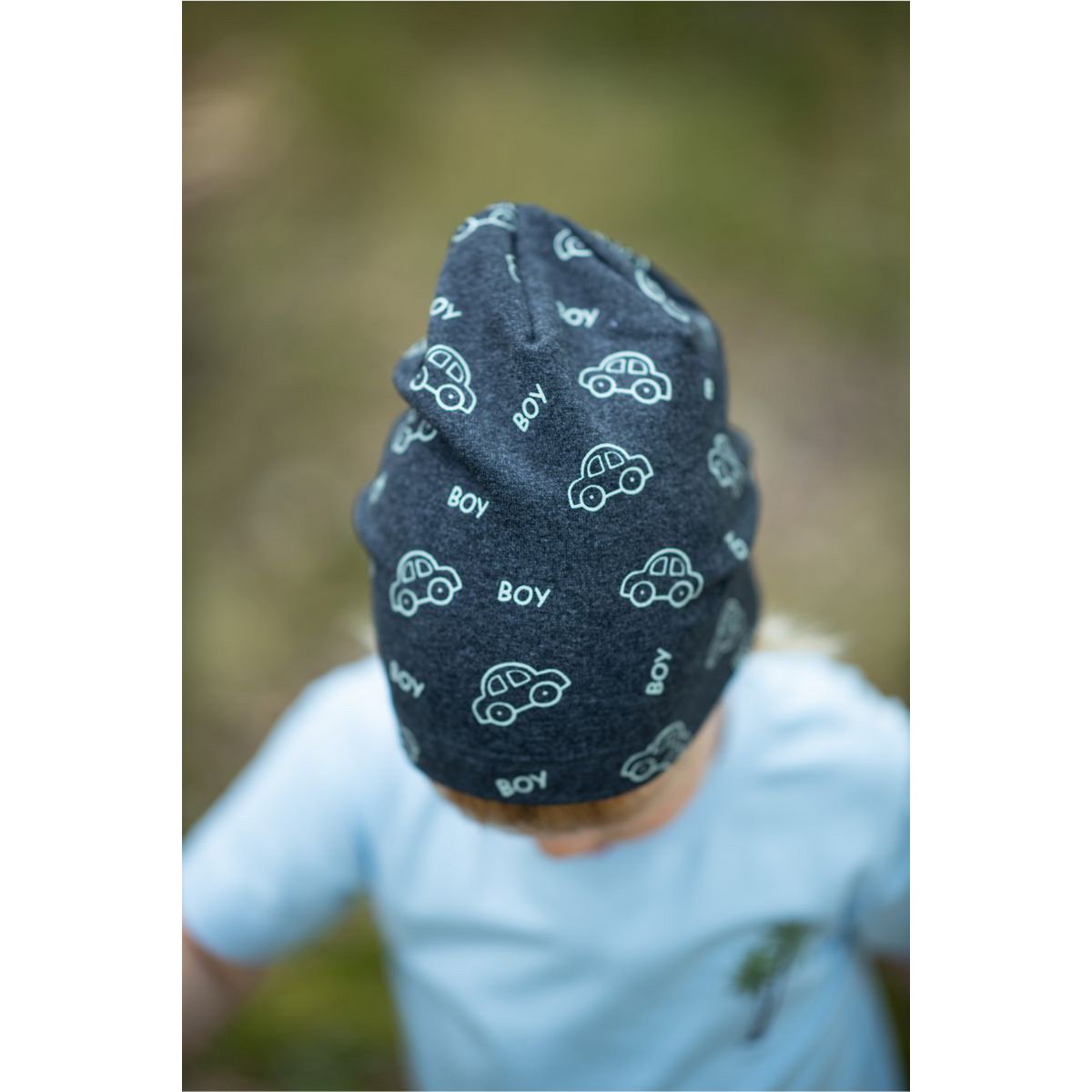 Czapka chłopięca beanie BENJAMIN DARK GREY