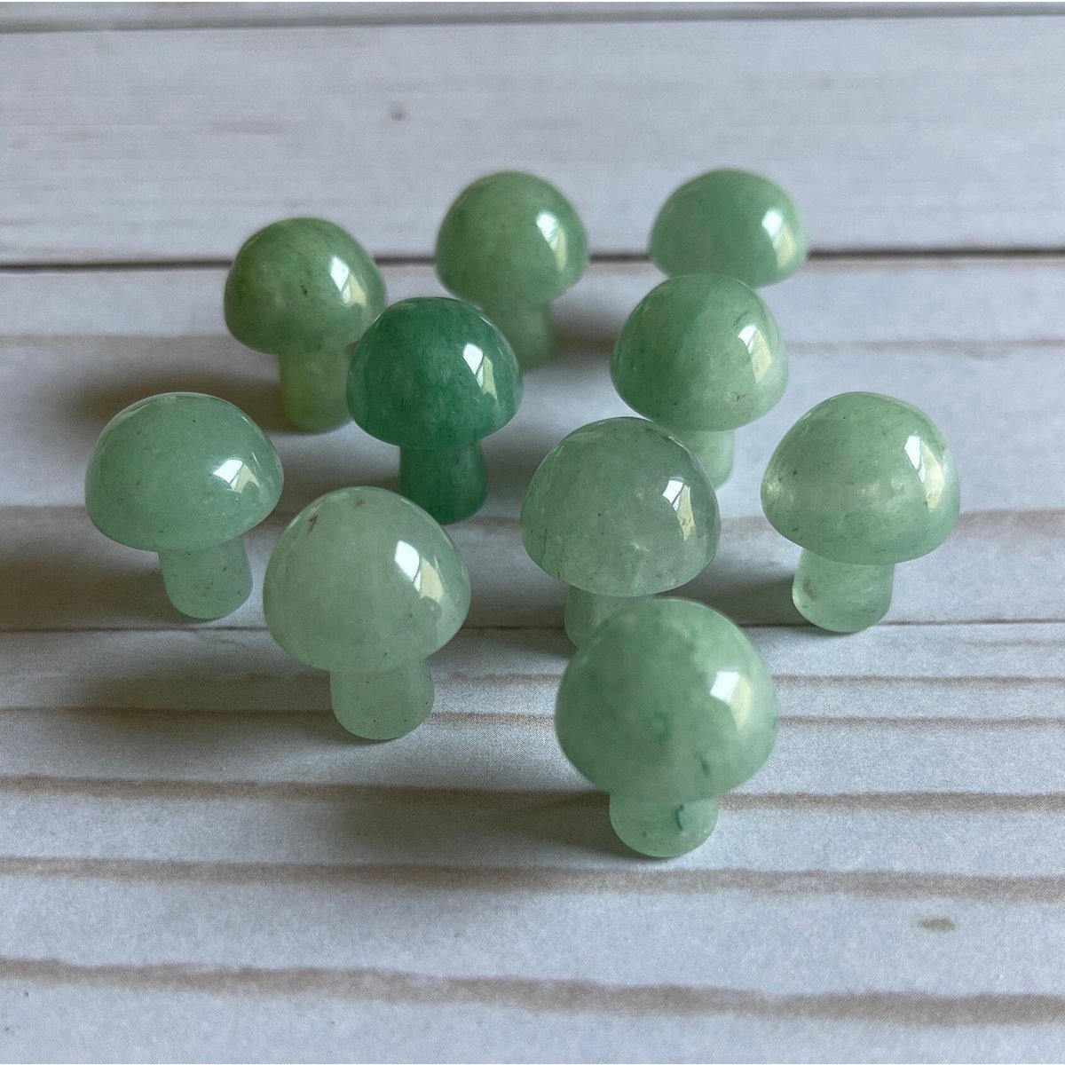 Mini hand cut mushroom AVENTURINE