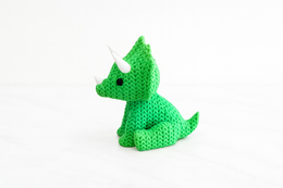 Eterna Wonder — Figura de dinosaurio estilo tejido — Objeto decorativo — Verde