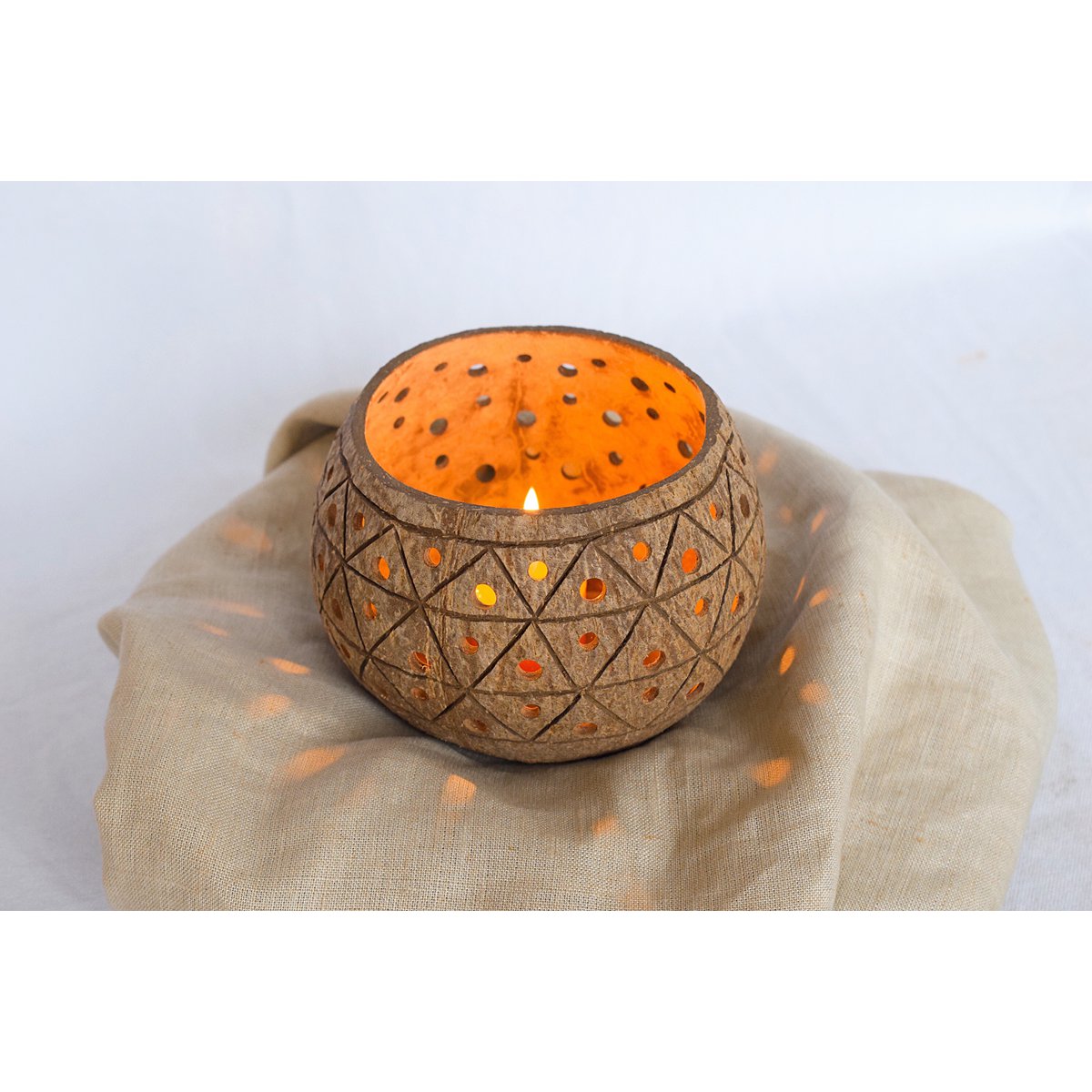 Decoration Candleholder "Palm" | Natural & Yoga Inspired