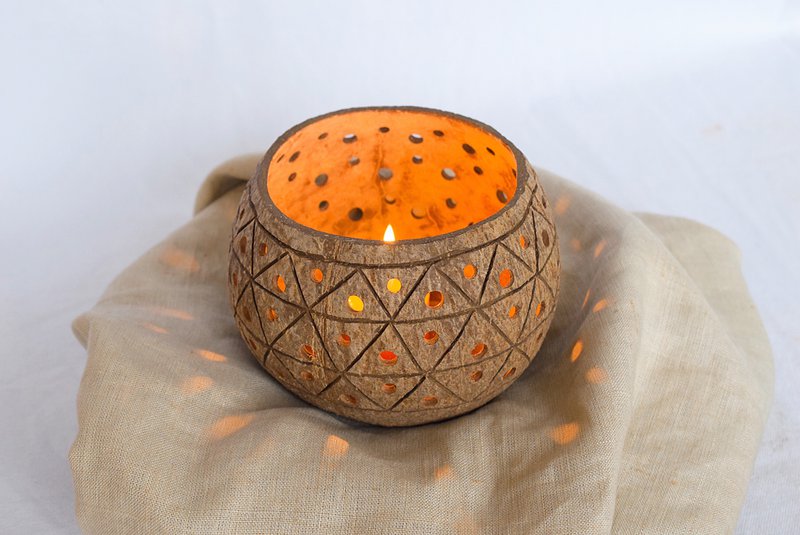 Decoration Candleholder "Palm" | Natural & Yoga Inspired