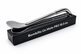Bombilla Un Mate Pro 18,5 cm - Paille filtrante en acier INOX Premium pour boire du thé yerba maté