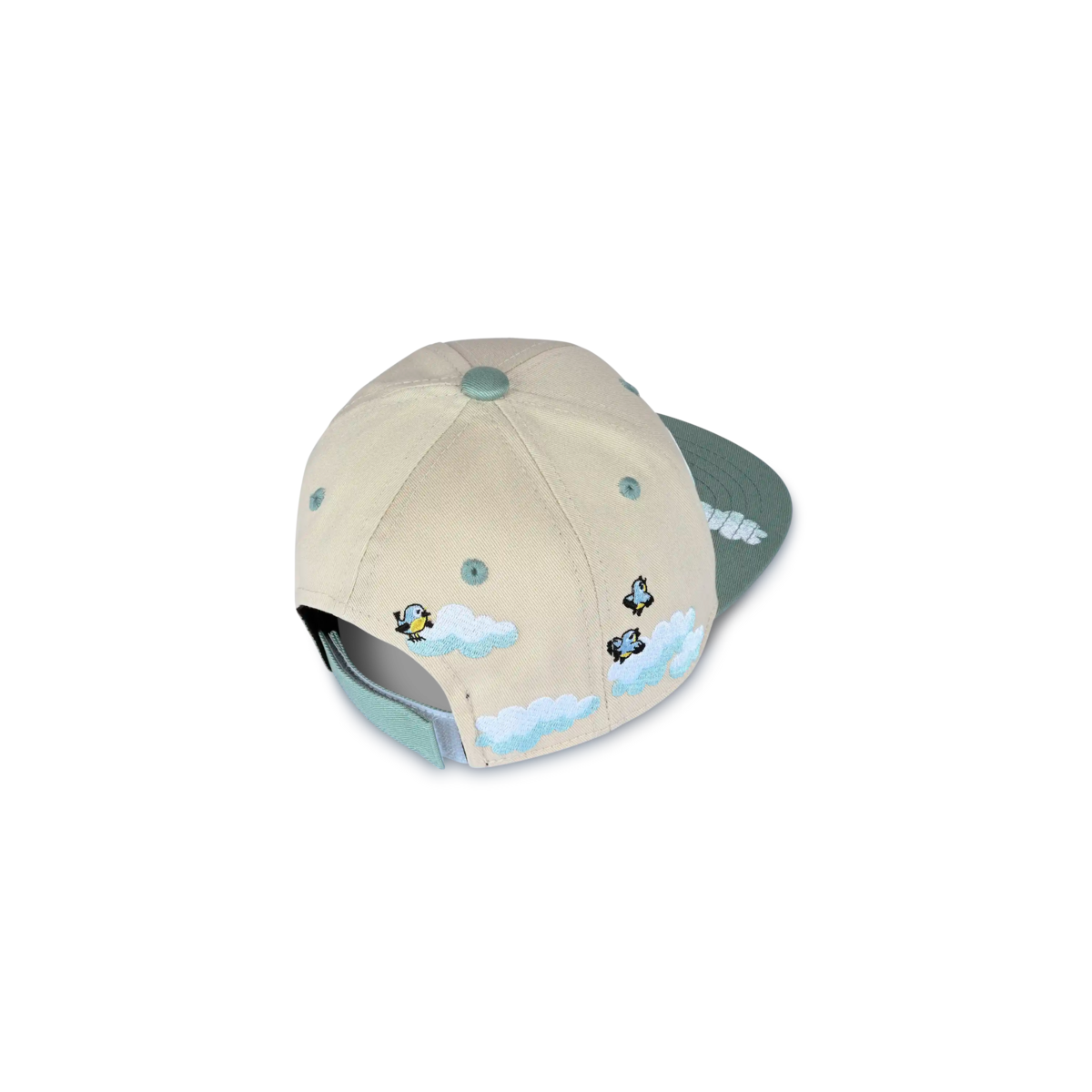 koaa – Den lille muldvarp “Over skyerne” – Snapback beige/blå