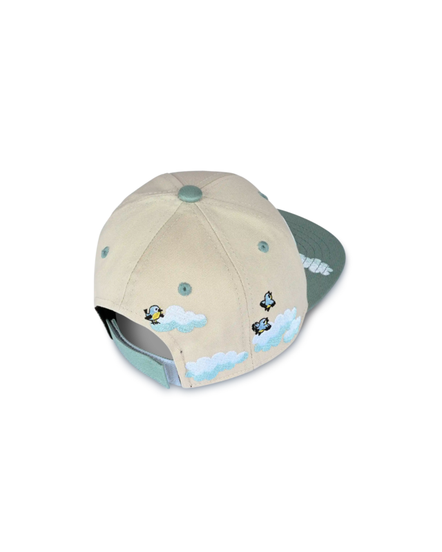 koaa – Den lille muldvarp “Over skyerne” – Snapback beige/blå