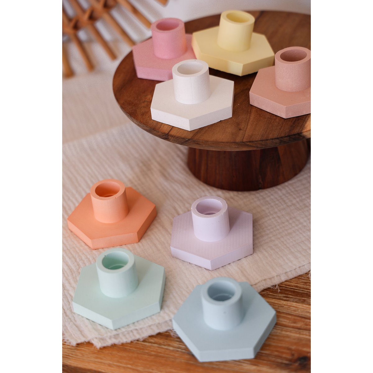 Candlestick hexagon