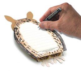 Chouette à carte animale 3D