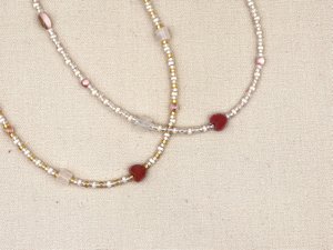 Ketting Kirana rozenkwarts, zilver of goud roestvrijstaal