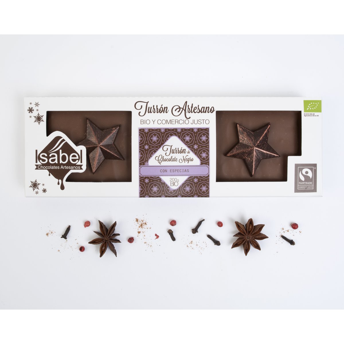 BIO Artisan Nougat - Chokolade med 5 krydderi infusion