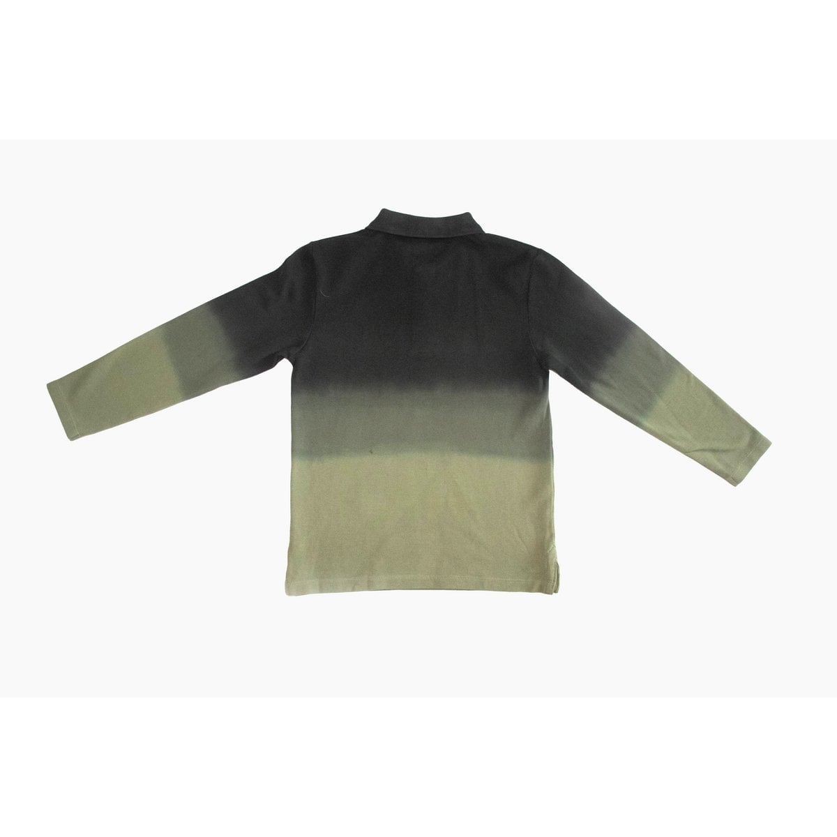 LewyLou NO4 Polo Zwart-Groen – Modern Kleurverloop – Urban Kids Fashion