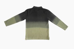 LewyLou NO4 Polo Zwart-Groen – Modern Kleurverloop – Urban Kids Fashion