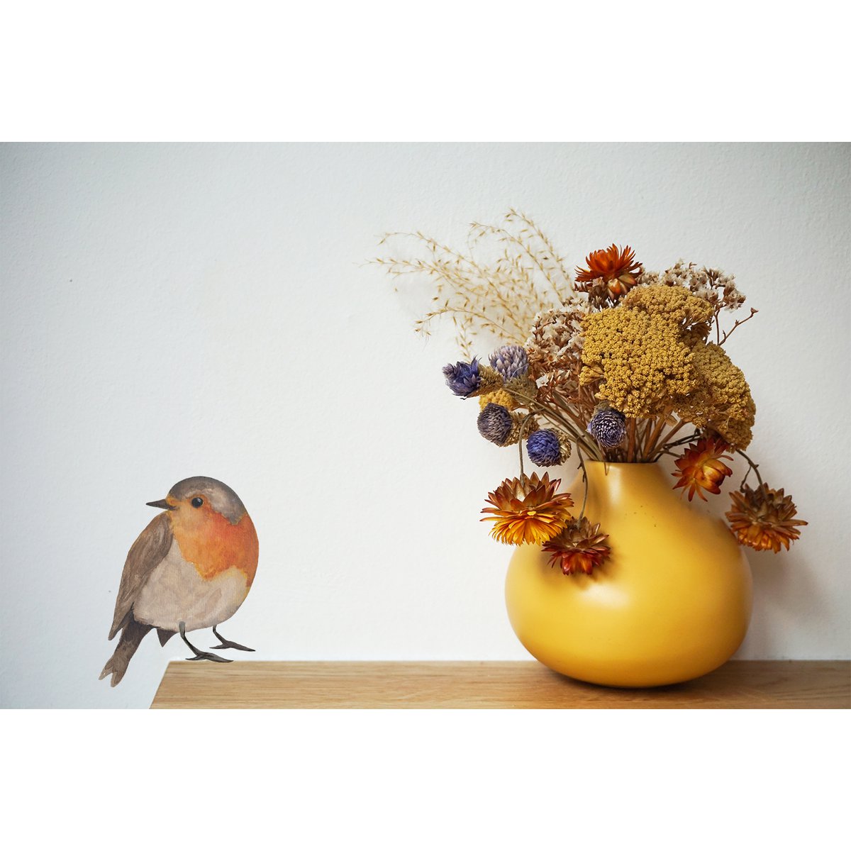 Wall sticker robin
