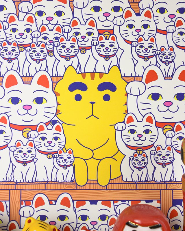 Affiche « Maneki Neko »  (Format 30x40cm ou A4) 