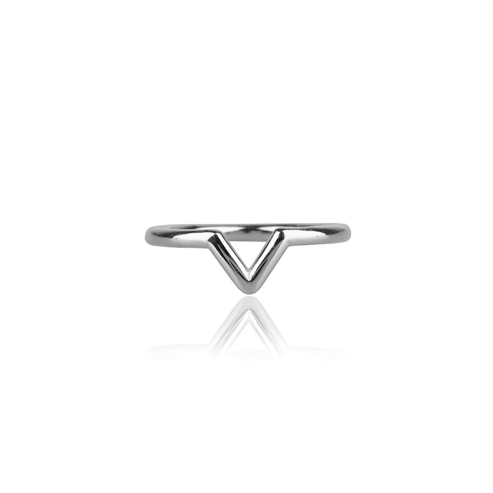 Perfektes 'V' | Ring | Silber