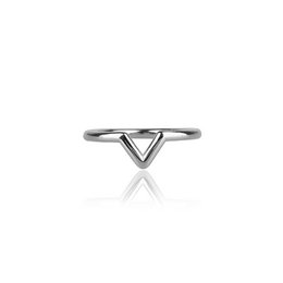 'V' parfait | Anneau | Argent