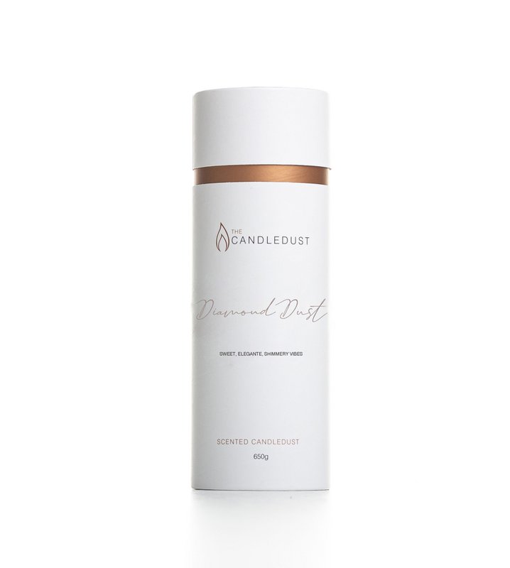 Rurka prezentowa w proszku/ piasku/ perłowej-pył diamentowy-650 g-gotowa do użycia butikowa świeca premium