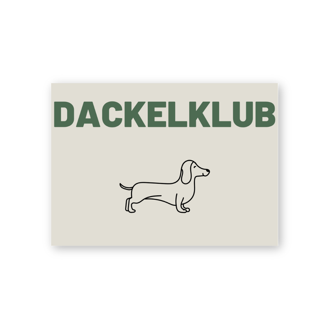 Postcard - Dachshund Club