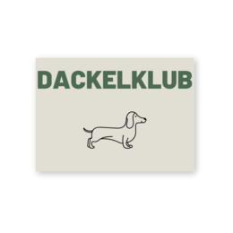 Cartolina - Dachshund Club