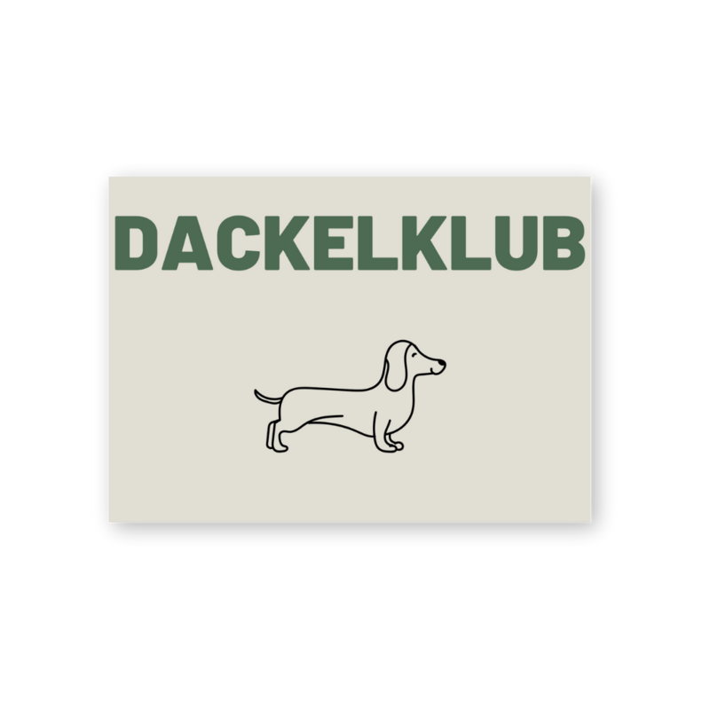 Cartolina - Dachshund Club
