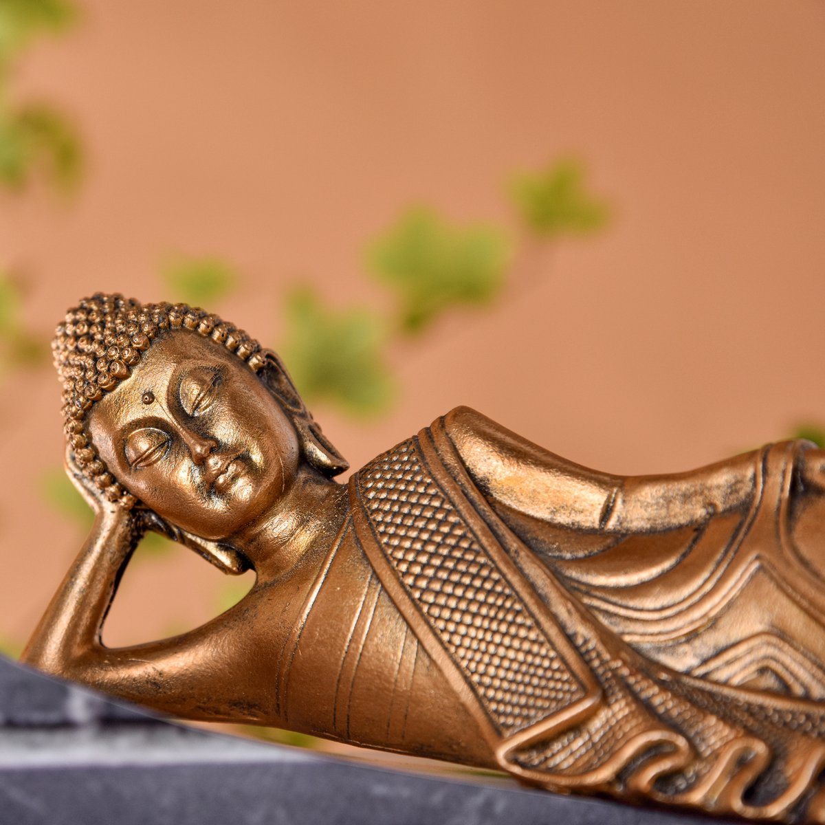 Reclining Buddha Statue - Zen and Feng Shui Decoration - Lucky Object - Zen Gift Idea