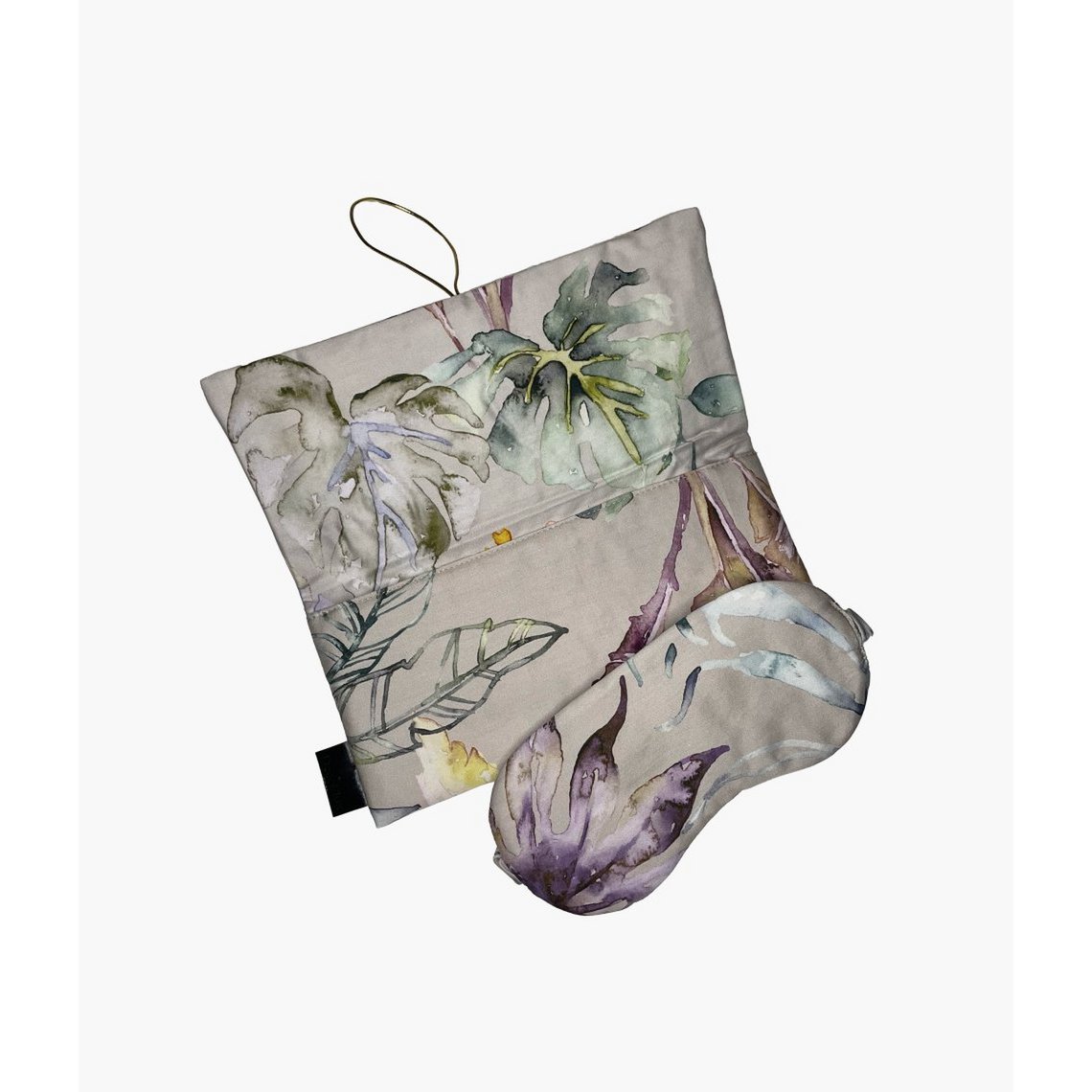 Schlafmaske mit Reiseetui Flora Costera Almond