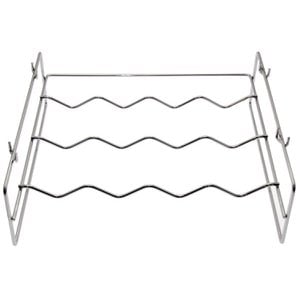 BOTELLERO CROMADO APILABLE 36X33X11CM, PARA 4 BOTELLAS CU81337