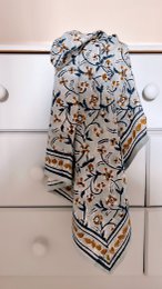 Foulard Adulte Dheli Bleuet 100 cm
