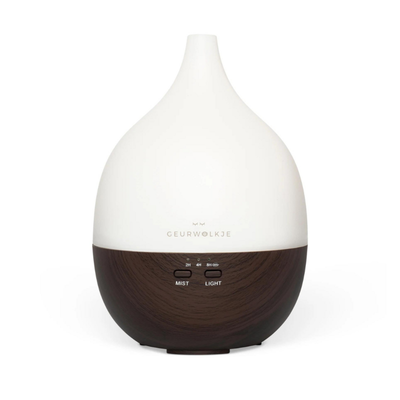 Close 2 Nature 2.0 également veilleuse - Diffuseur Geurwolkje® - Bois foncé - 200 ml - Prix public conseillé 44,95 €
