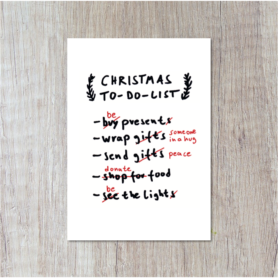 Postkarte | Christmas To-Do-List