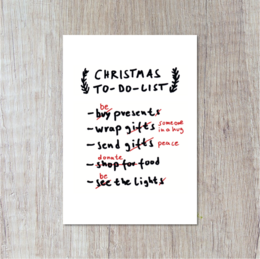 Postkarte | Christmas To-Do-List