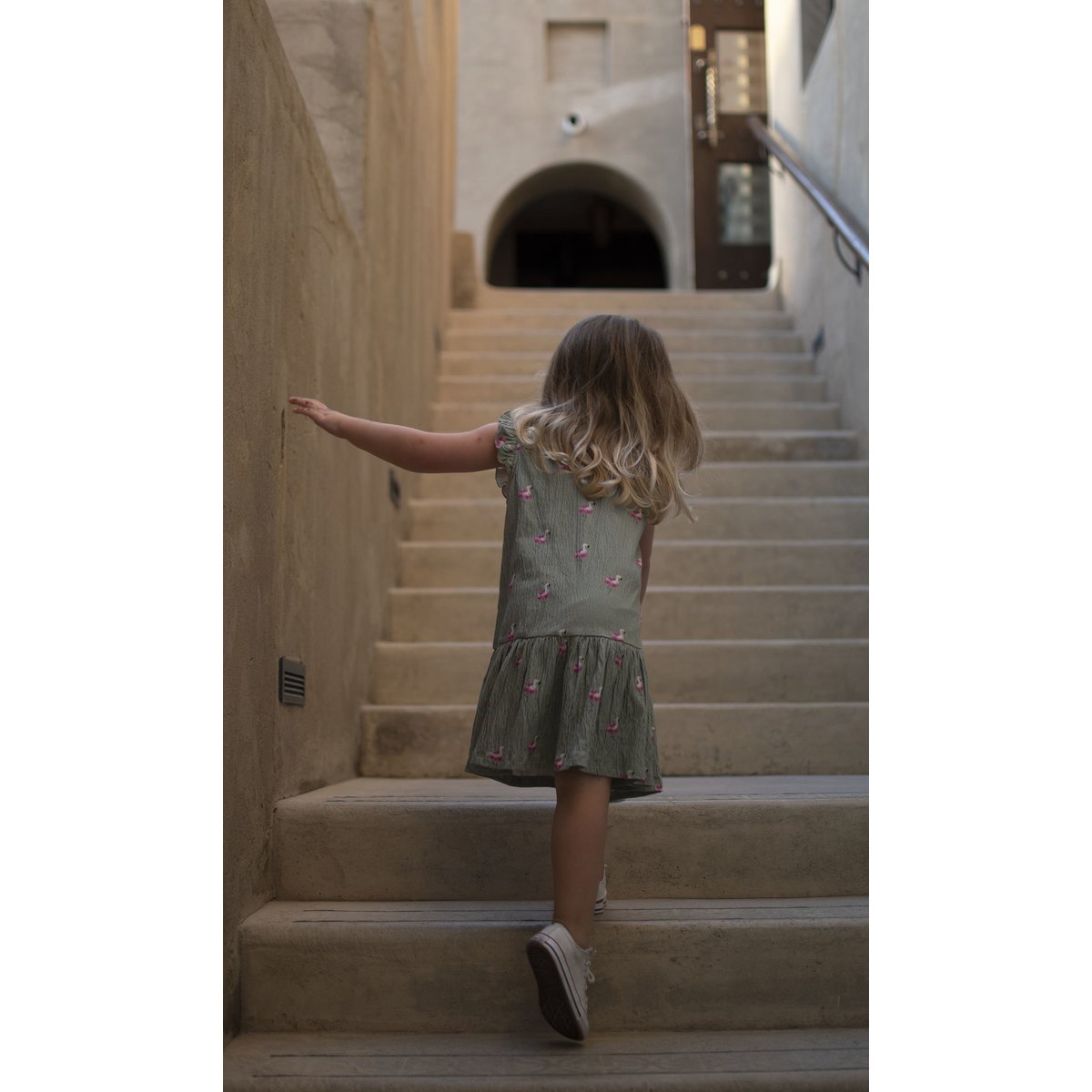 Sommerkleid Print Flamingo
