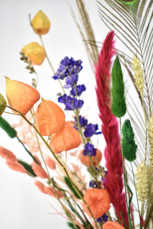Tørret blomsterbuket - Good Vibes - 70 cm - Naturlige blomster