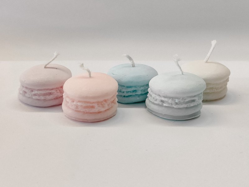 Set candele macarons - Set candele macarons da 5