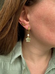Boucles d'oreilles Pearl Star Gold colored